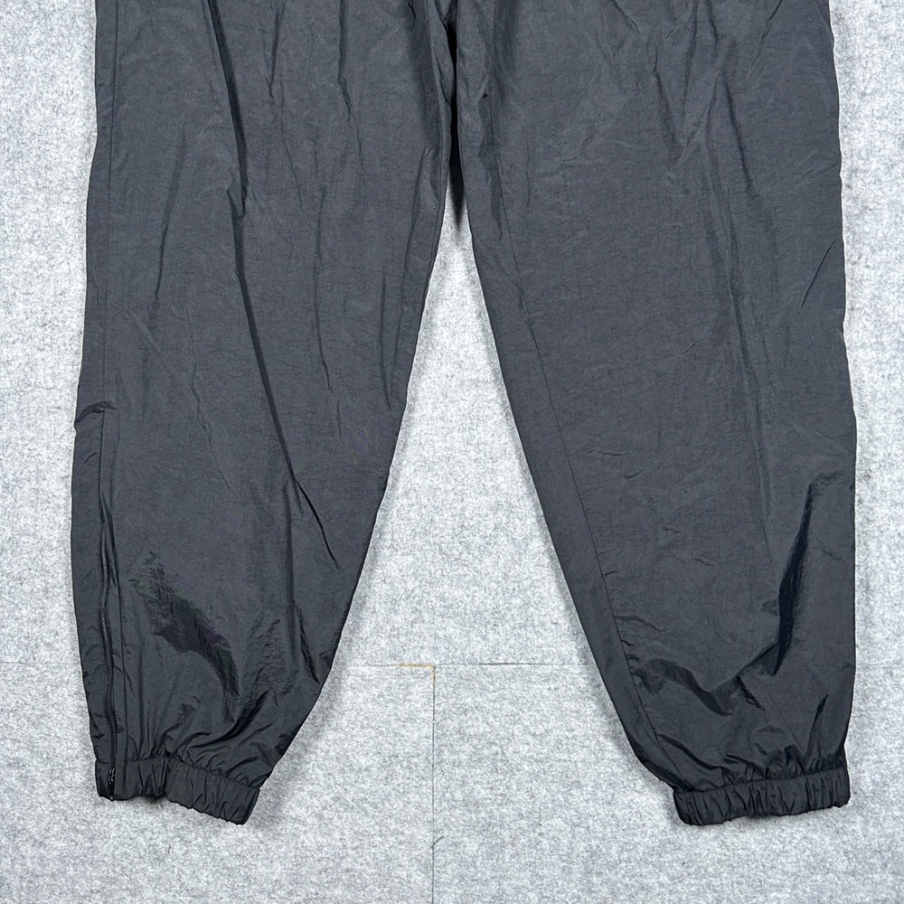 Vintage Nike Track Pants Mens M Black Windbreaker Joggers Swoosh Logo Baggy 90s - Picture 2 of 16
